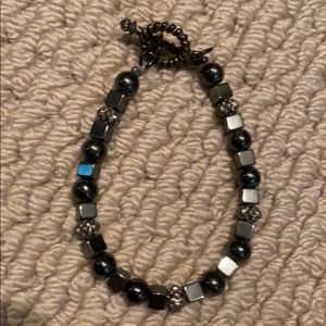 Child’s black beaded bracelet